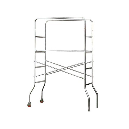 Trabattello acciaio con ruote - con,